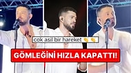 Konser Anında Gömleği Açılınca Göğsü Görünen Murat Boz Hızla Hamle Yaparken Şarkı Söylemeyi Bırakıverdi!