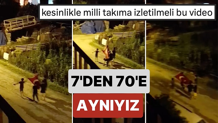 7'den 70'e! Ellerindeki Bayrakla Milli Takımımız İçin Sloganlar Atan Miniklerin Coşkusuna Bayılacaksınız