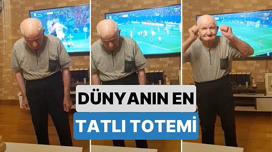 Milli Takımımızın Avusturya ile Oynadığı Maçta Kendi Totemini Yapan Dedenin Sevinci Kalbinizi Isıtacak