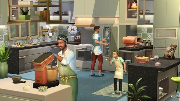 Rakipsiz yaşam simülasyonu The Sims'te karakterlerimizin hayatlarında büyük yer kaplayan bir alan var, mutfak ve yemek!