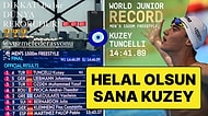Milli Yüzücü Kuzey Tunçelli, Dünya ve Avrupa Gençler Rekorlarını Kırarak Şampiyon Oldu