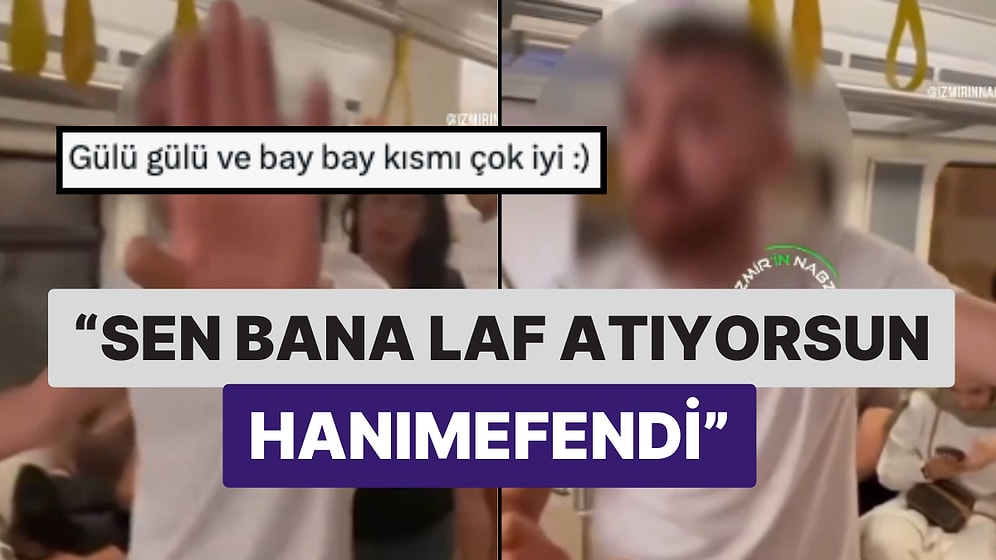 Beyefendi Bir Sarhoş: İZBAN'daki Bir Kadın ve Alkollü Vatandaşın Kavgası Gündem Oldu