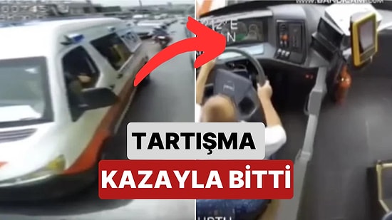 İstanbul, Esenyurt'ta Ambulans ve Halk Otobüsü Arasında Yaşanan Kavga Kazayla Bitti