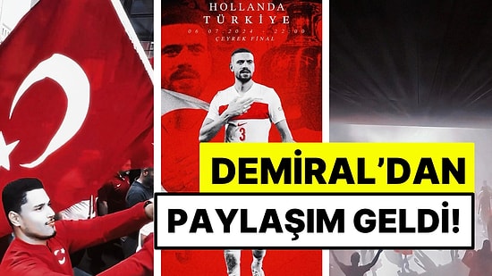 Merih Demiral’dan Türkiye-Hollanda Karşılaşmasına Geri Sayım Başlamışken Yeni Paylaşım