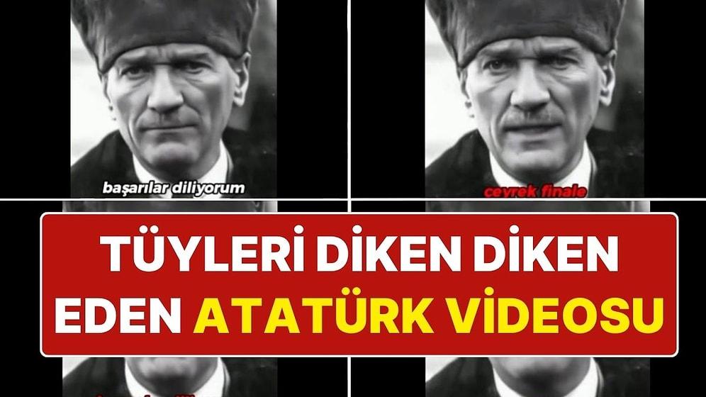 Yapay Zeka ile Mustafa Kemal Atatürk’ü Seslendirdiler: Atatürk’ten Milli Takıma Destek Mesajı!