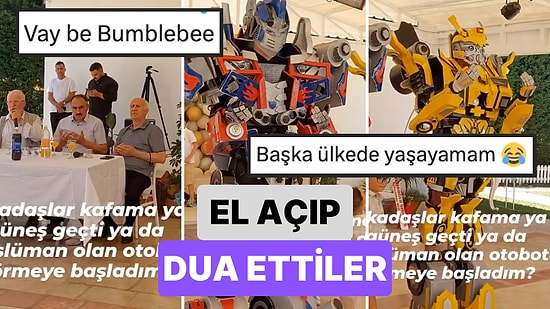 Hani Aramızda Savaş Çıkacaktı? Bir Mevlitte İki Robot Edilen Duaya Ellerini Açarak Eşlik Etti