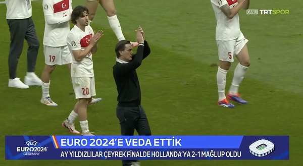 Turnuva boyunca pek çok eleştiri alan Montella'nın bu hareketi sosyal medyada viral oldu.