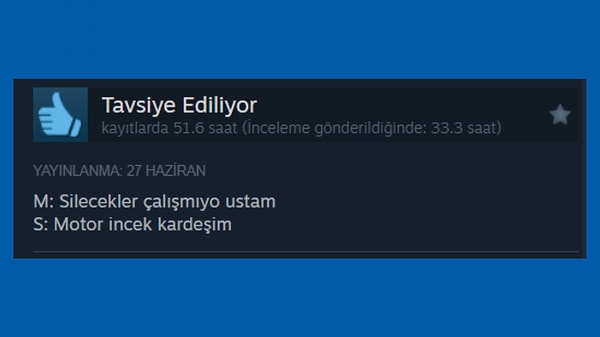 9. Usta yemek ısmarlarsa sakın yeme ve arabaya bin git tamam mı?