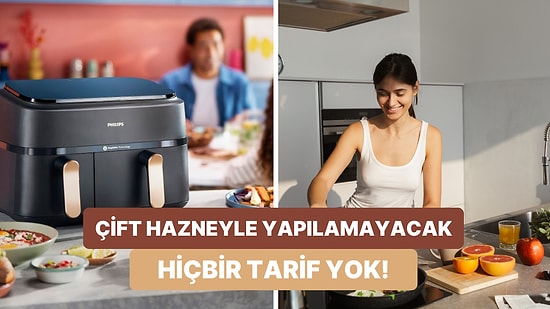 Çift Haznesiyle Her Şey Mümkün: Aynı Anda Farklı Yemekler Yapmanızı Sağlayan Philips Airfryer'ın 12 Özelliği