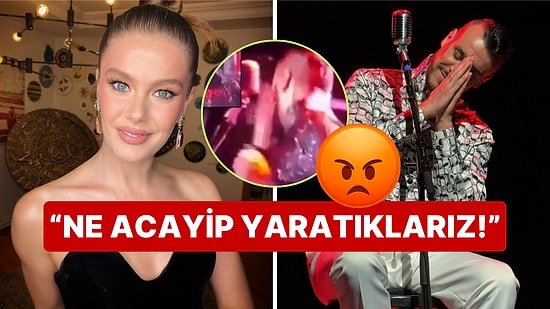 Burcu Biricik, Cem Adrian'ın Sahnede Yüzüne Su Şişesi İsabet Etmesi Sonrası Ateş Püskürdü!