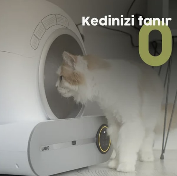 Wero akıllı kedi tuvaleti kaç tane kediniz olursa olsun hepsini tanıyor!