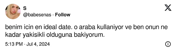 Fakat geçtiğimiz günlerde bir kullanıcı, ideal ilk buluşma fikrini söyleyerek romantizmin sınırlarını tam anlamıyla zorladı desek yeridir.