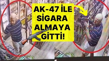 AK-47 ile Tekel Bakisine Gidip Sigara Alan Adam Paniğe Sebep Oldu: Üzerinde 4 Adet Sahte Kimlik Çıktı