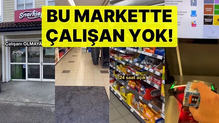 Bu İşletmede Çalışan Yok! 24 Saat Açık Market Konsepti İzleyenleri Şaşkına Çevirdi