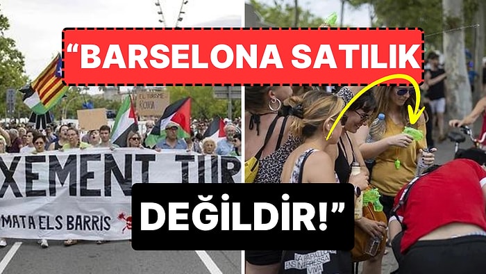 Su Silahı Sıktılar! Barselona'daki Turist Karşıtı Eylemciler, Çok Sayıdaki Ziyaretçiye Tepki Gösterdi