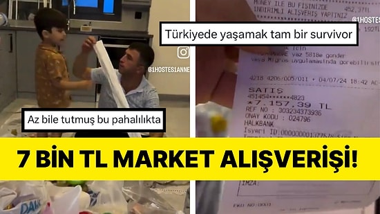 Bir Aile Misafir Davet Ettiği İçin Alışverişe Çıktı ve İhtiyaçlar 7 Bin TL’yi Geçti