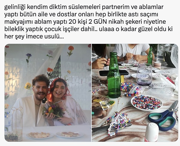 Her şeyi imece usulü halletmiş.