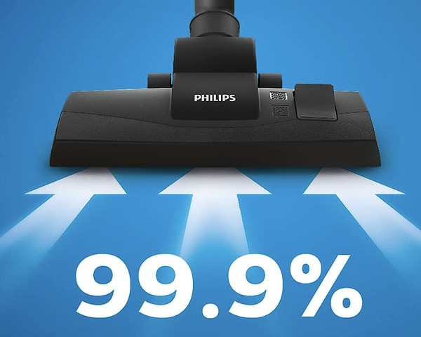 Derinlemesine temizlik yapan Philips 2000 Serisi, ince tozların %99,9'unu süpürebiliyor.