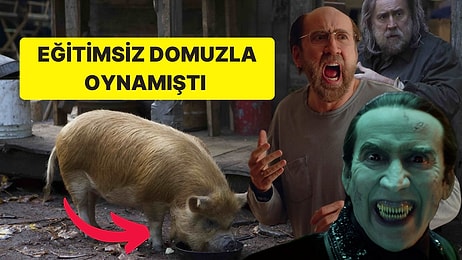 120 Filmde Oynayan Nicolas Cage, En Sevdiği Filminin Ne Olduğu Sorusuna Domuzun Kendisini Isırdığı Filmi Seçti