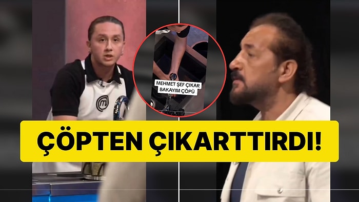 MasterChef'te Yiyeceği Çöpe Atan Yarışmacıya Mehmet Şef'ten Sert Tepki!