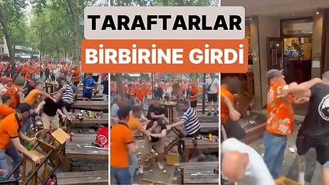 Sandalye ve Şişelerle Saldırdılar: Hollandalı ve İngiliz Taraftarlar Maç Öncesi Birbirlerine Girdi