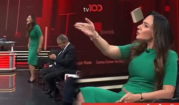 Tv100 ekranlarındaki canlı yayın anında Şaban Sevinç'in 'saat' göndermesi yapması üzerine sinirlerine hakim olamayan Buket Aydın stüdyoyu terk etmişti. Gazeteci Aydın'ın yayın sırasındaki saatinin de adeta bir servet değerinde olduğu ortaya çıktı.