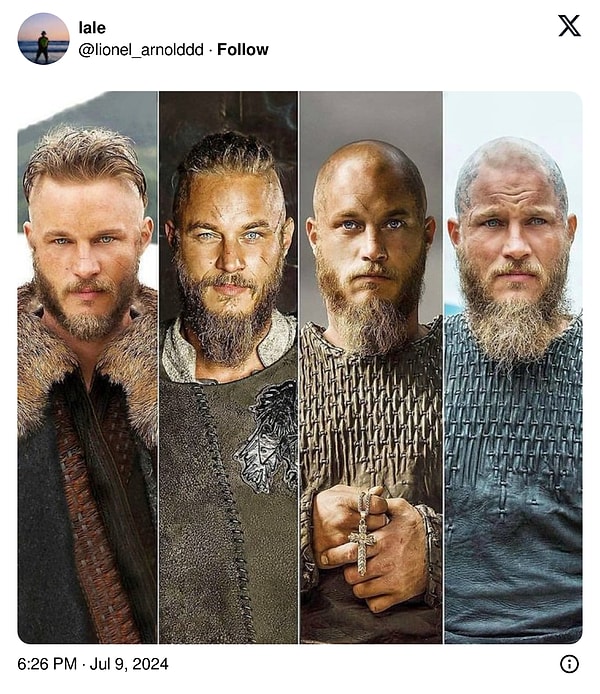 Vikings dizisindeki rolüyle gönülleri fetheden Travis Fimmel, namıdiğer Ragnar Lothbrok! 👇