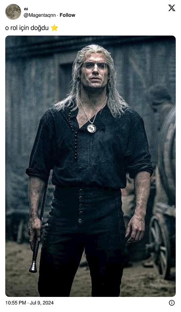 The Witcher'da Geralt of Rivia rolüyle kalbimizi çalan Henry Cavill 👇