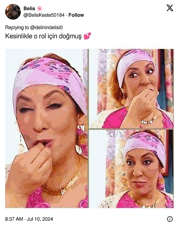 Son olarak dizi tarihinin en ilginç karakterlerinden 'Pembe' ve Melek Baykal'ın usta oyunculuğu...👇