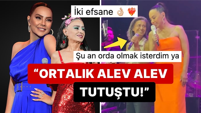 Türk Müziğinin İki Dev İsmi Ebru Gündeş ve Yıldız Tilbe Yıllar Sonra Beraber Sahneye Çıkınca Ortalık İnledi!