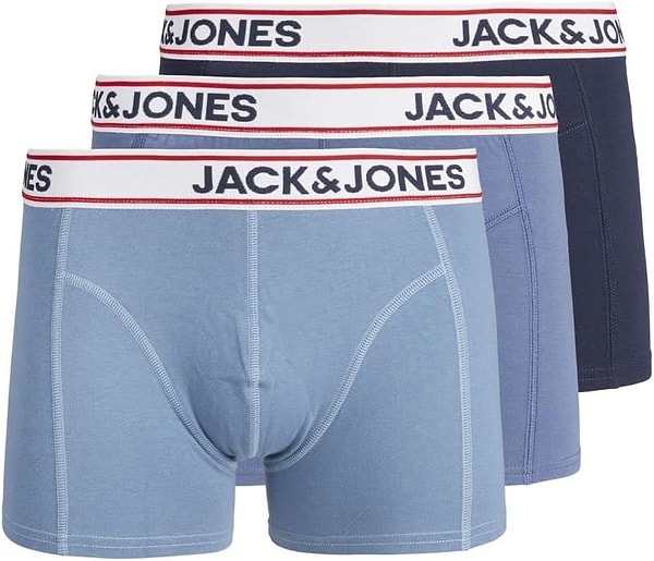 3. Mavi tonları sevenlerin en çok tercih ettiği Jack & Jones Boxer Modeli