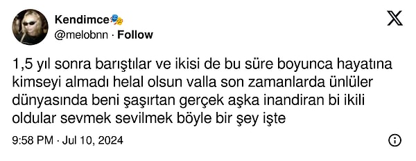 Barışma haberini gören kullanıcılar, sevinçlerini nasıl dile getirmiş? Gelin, birlikte bakalım!