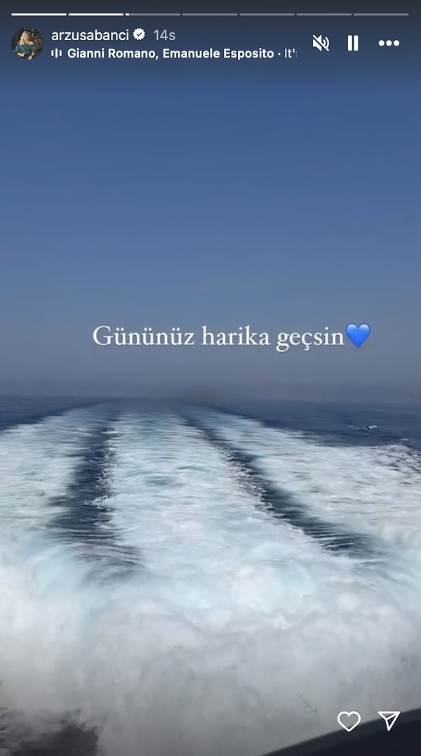 Arzu Sabancı herkese iyi günler diledi.