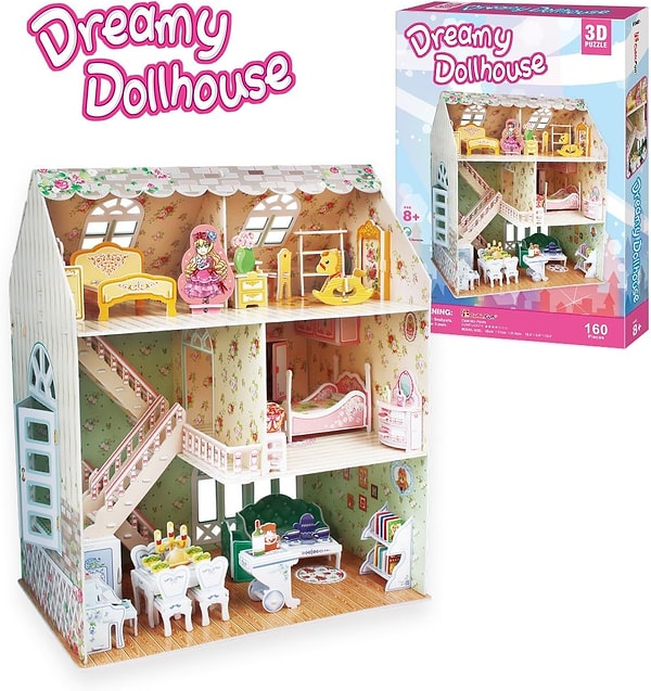 CubicFun 3D 160 Parça Puzzle Rüya Bebek Evi