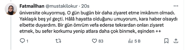 Kızları başka şehirde üniversite okuyan çiftin hikâyesini paylaşan X kullanıcısı, flood'u şu sözlerle bitirdi: