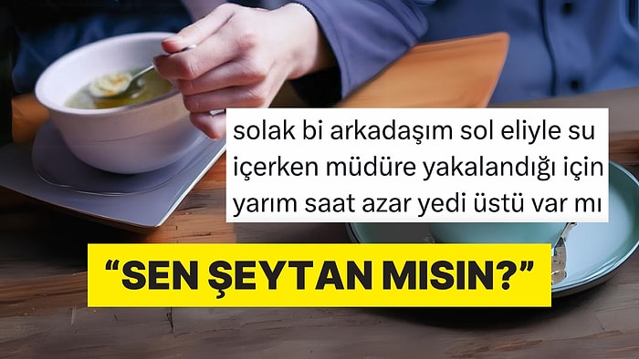 Sol Elle Yemek Yedikleri İçin Zorbalananlar İçlerini Twitter'a Döktü