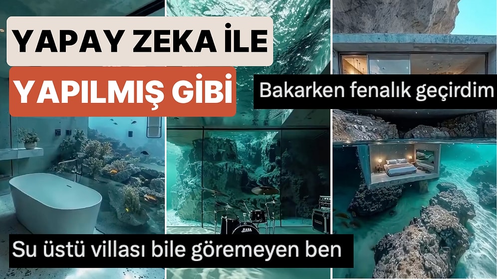 Bunlar Nasıl Paralar? Sosyal Medyada Viral Olan Su Altı Villası Görenleri Büyüledi