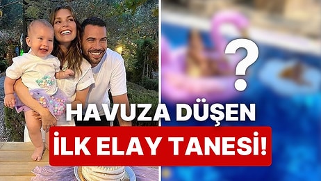 Yine Kalbimiz Eridi: Aslı Enver'in Dünyalar Güzeli Kızı Elay'ın İlk Havuz Pozu Çocuk Sevginizi Arşa Çıkartacak