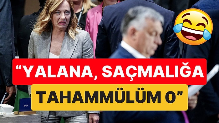 Cumhurbaşkanı Erdoğan'a Bakışı Konuşulan İtalya Başbakanı Meloni'den "Yalana, Saçmalığa Tahammülüm 0" Bakışı