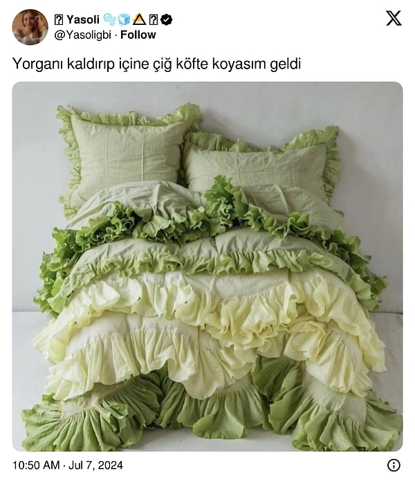 İçinde çiğköfte gibi yatacaksın...