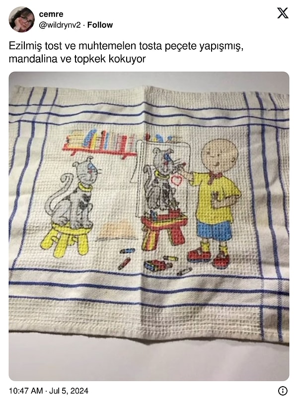 Kokusu burnumuza geldi.