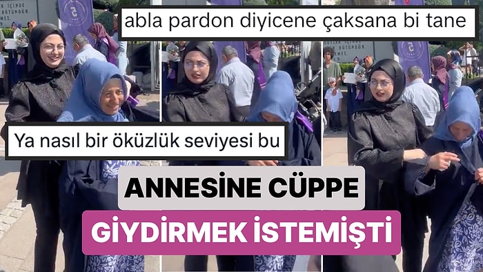 Mezuniyetinde Annesine Cüppe Giydiren Genç Kız Yoldan Geçen Bir Kişinin Sözleriyle Neye Uğradığını Şaşırdı