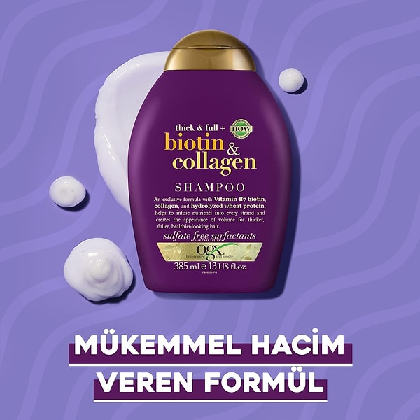 11. OGX Biotin ve Kolajen Şampuan