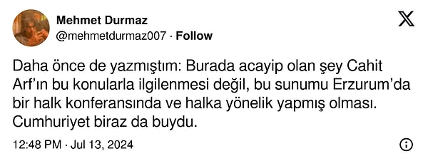 Başka bir kullanıcı ise bu gönderiyi alıntılayarak bilimselliğin ve toplumun yıllar içinde nasıl evrimleştiğine dair bir tespitte bulundu.