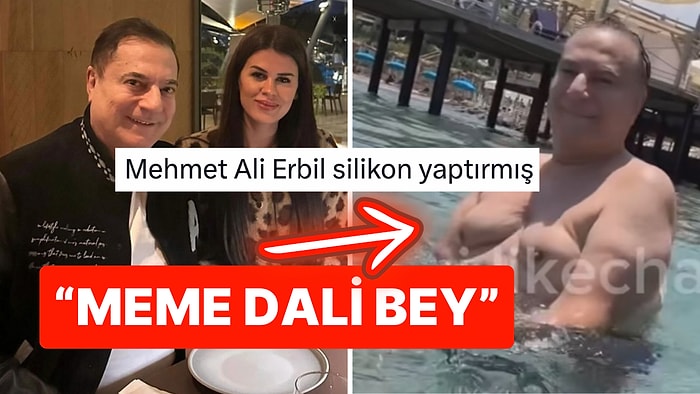 Genç Sevgilisiyle Deniz Keyfi Yapan Mehmet Ali Erbil'in Memeleri Goygoyculardan Nasibini Aldı!