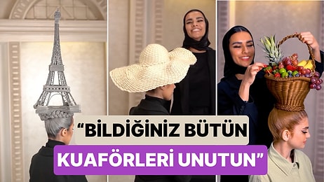 Yaptığı Akılalmaz Saç Tasarımlarıyla Görenleri Hayrete Düşüren Kuaförün Çalışmaları Hayrete Düşürecek