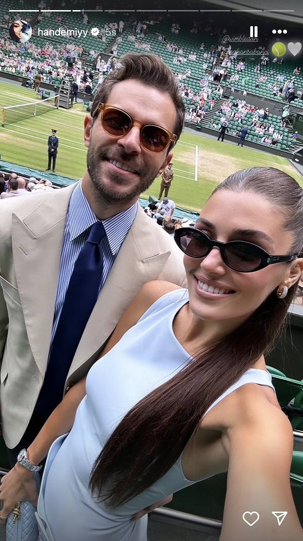 İkilinin rotayı neden Londra'ya çevirdiği geçtiğimiz saatlerde belli oldu! Aşıklar, Wimbledon Tenis Turnuvası'nda beraber boy gösterdi.