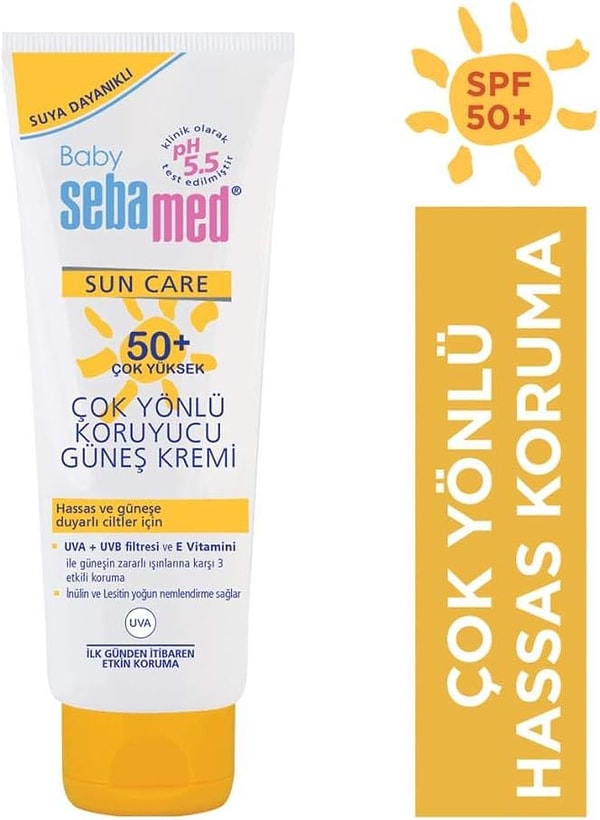 8. Sebamed Güneş Koruyucu Krem