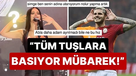 Yürümüyor Adeta Koşuyor: Simge Bu Sefer de Aşkın Olayım'ı Söylerken Icardi'nin Meşhur Gol Sevincini Yaptı!