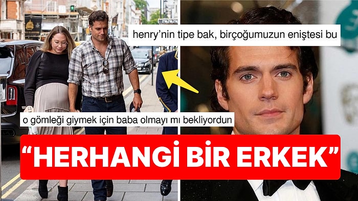 'Baba Gömleği' Giyerek Boy Gösteren Henry Cavill ve Sevgilisinin Mutlu Aile Pozu Dillere Fena Düştü